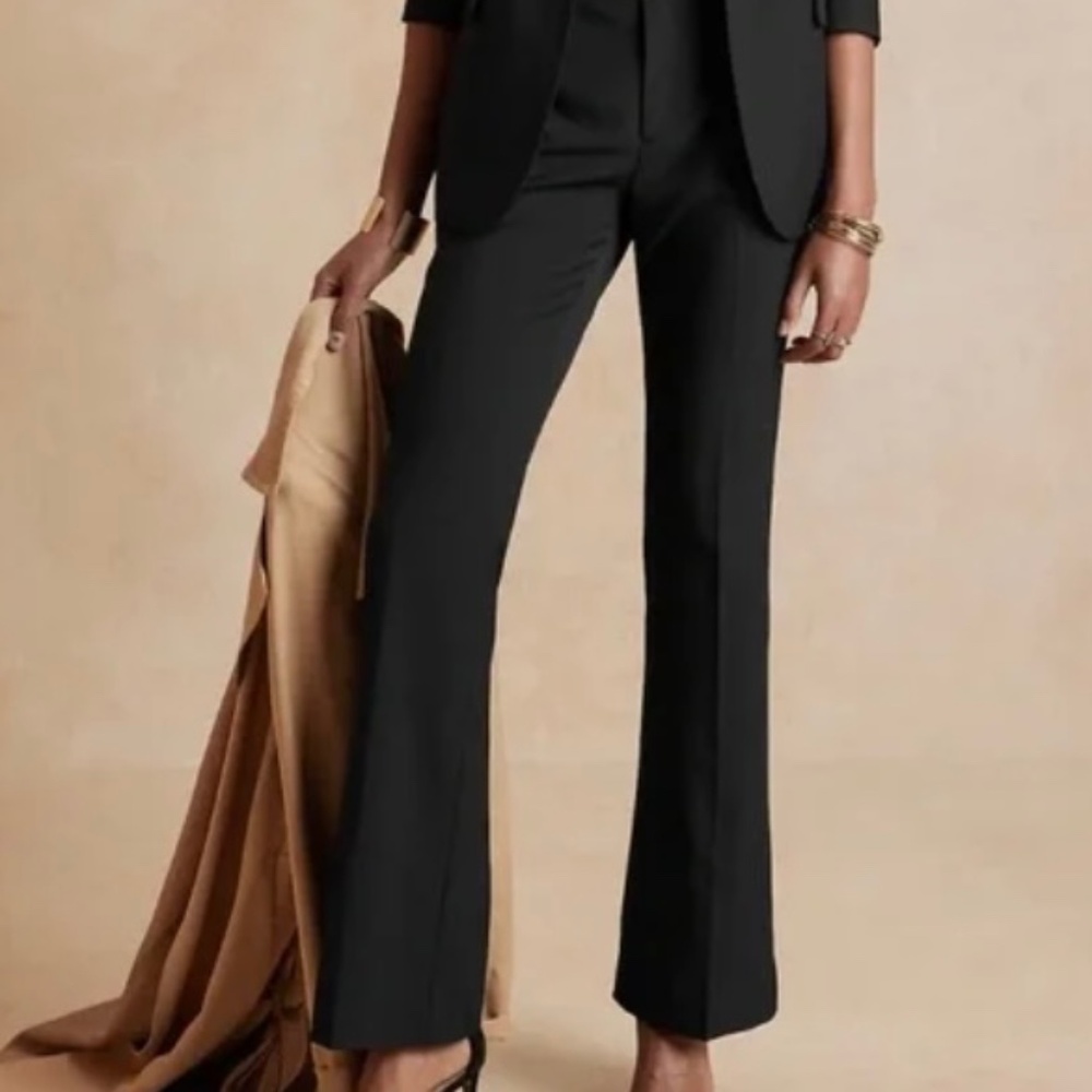 Banana Republic Black Boot Cut Dress Pants